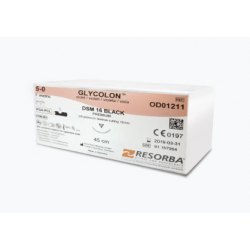 Glycolon - PGA/PCL, Violet, USP 5-0, DSM16BLACK, 16 mm 3/8 Circle Premium